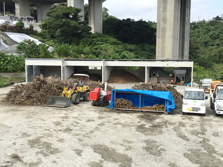 沖縄県北中城村植物資源化ヤードの運営